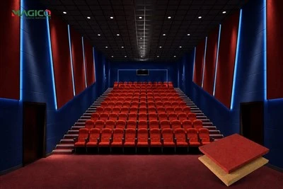 Panel Akustik Tertutup Kain Untuk Bioskop